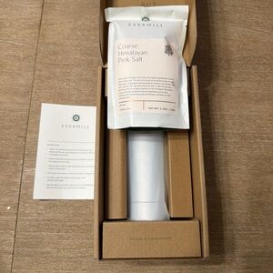 Evermill Premium Salt Mill With Course Himalayan Pink Salt - NEW